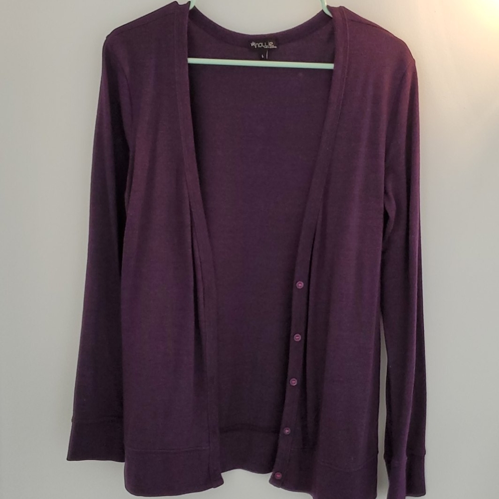 Nollie size Large purple cardigan